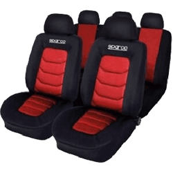 Sparco Seat Cover (Red & Black)