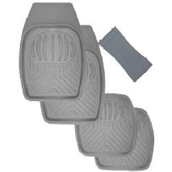 طقم دواسات حوض 5 قطع للسيارة- رمادي